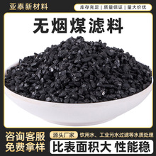 无烟煤滤料1-2mm水处理专用80%含碳量水洗无烟煤厂家直供