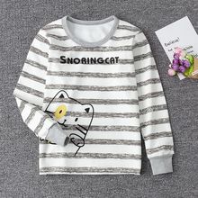 100%纯棉儿童内衣单件上衣男童女童秋衣全棉毛衫宝宝睡衣线衣衬衣