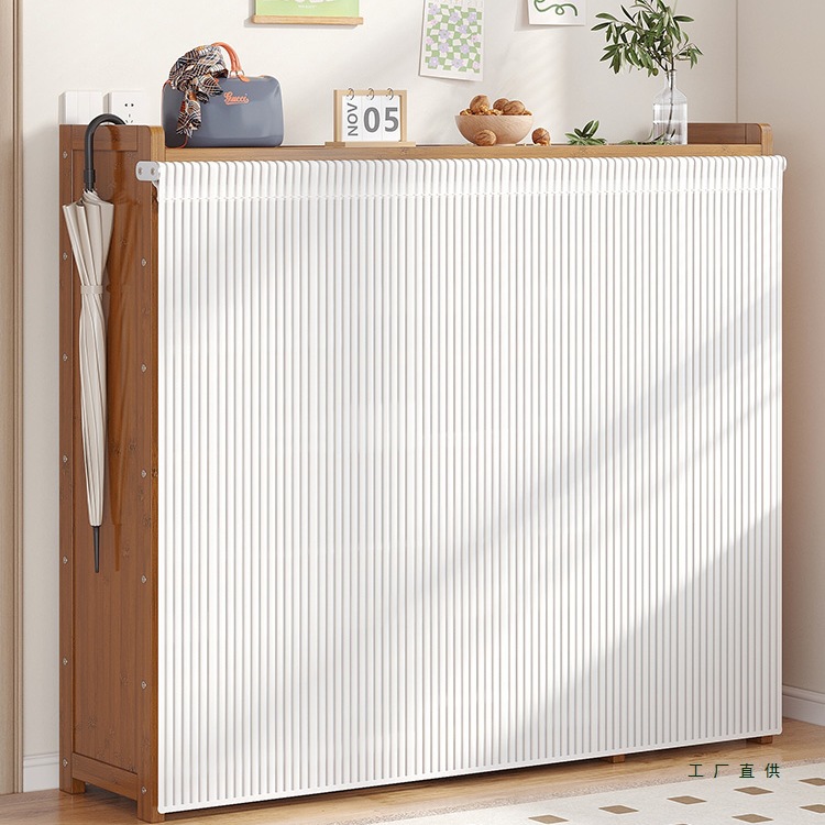 Entrance Shoe Cabinet, Entrance Cabinet, Integrated Large-Capacity Multi-Layer Shoe Rack, Home Door Multi-Layer Storage Rack, Rental House