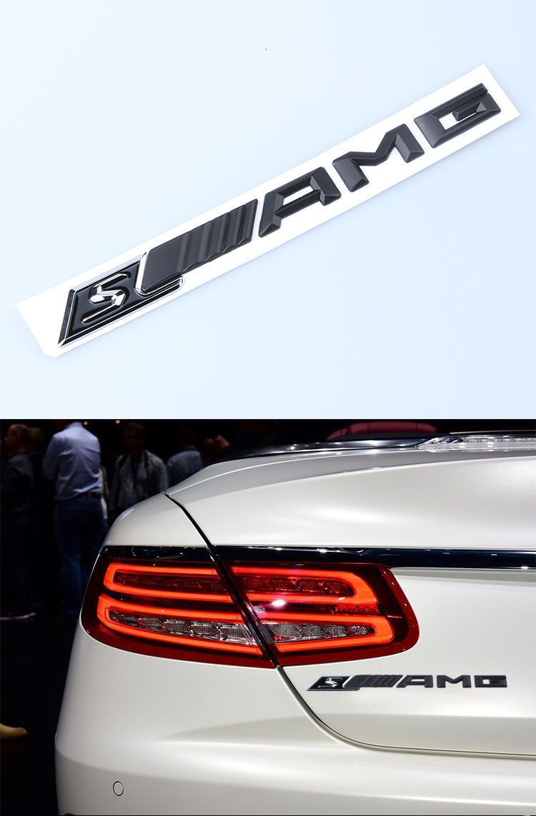 Mercedes-Benz AMG C-Class E-Class S-Class rear emblem CLA GLA GLC GLE modified car sticker lettering trunk lid badge