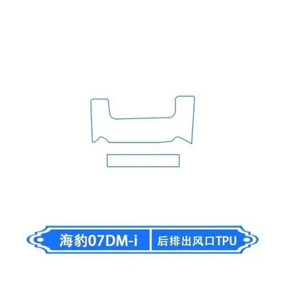 console film, TPU interior trim – Car interior film - rear-exhaust-vent