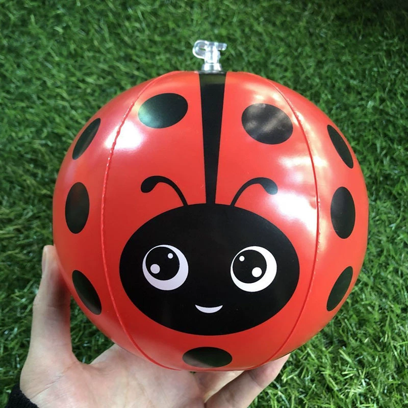 Надувной мяч-божья коровка из ПВХ, надувной рекламный мяч, водный мяч для бассейна, различные узоры могут быть изготовлены по индивидуальному заказу