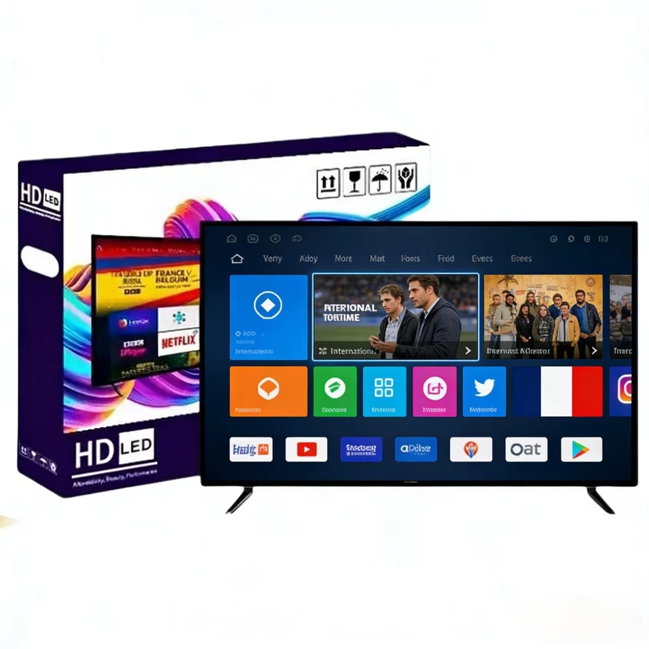 Smart Tv 32-Inch 43 50 55 65-Inch 75 70-Inch Export Tv Russian Spanish Tv