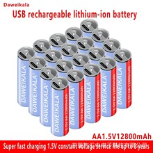 ���|1.5V 12800mAh AA�ɳ��늳�USB-C���ٳ�늣��r�R/���/���
