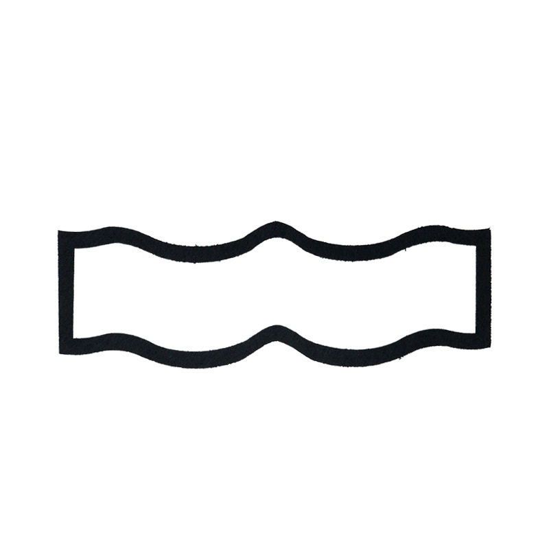 Transfronterizos nuevos no tejidos máscaras de felt negro máscaras modernas máscaras de felt minimalistas máscaras misteriosas de baile de maquillaje