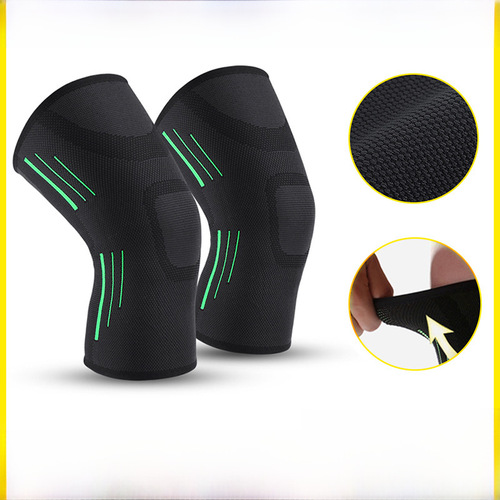Sports Outdoor Breathable Four-Sided Elastic Silicone Knee Pads for Outdoor Fitness Running Basketball Ultra-Thin Knee Pads