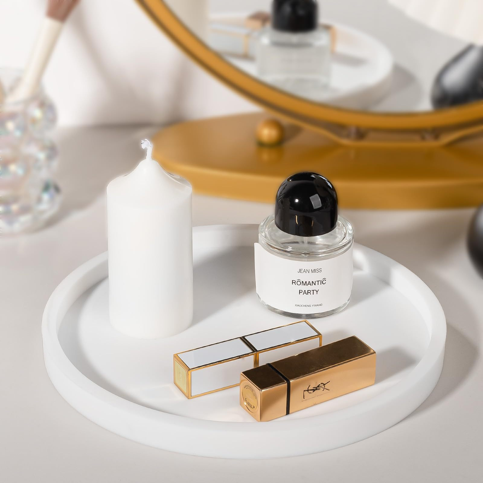 国境を越えた販売で人気のシリコン製収納トレイ、バスルーム、キッチン、シンクの収納ラック、穴あけ不要、高級感のあるドレッシングテーブル用