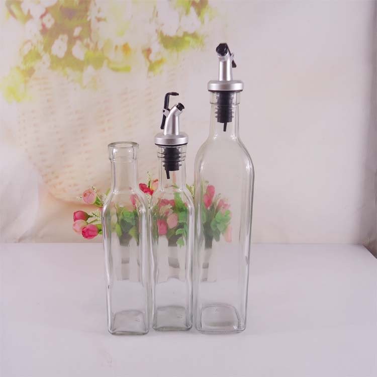 家居厨房收纳调味玻璃瓶500ml酱油醋150ml 密封玻璃油瓶支持混批