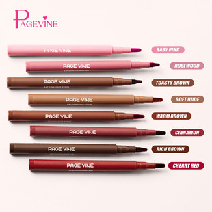 Spot Cross-Border Popular Page Vine Velvet Lip Liner Tk Hot Selling Waterproof Non-Stick Cup Lip Pencil Export Makeup
