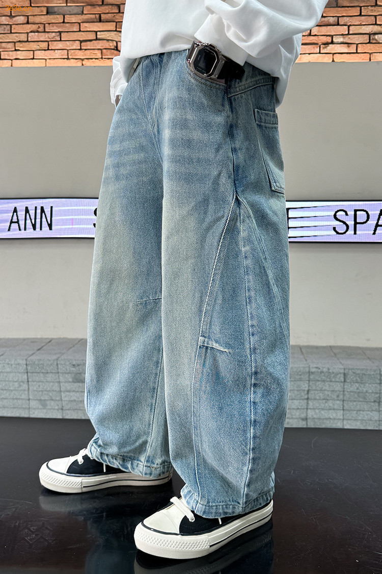 2510 Scimitar Jeans Denim Blue Trousers New Children's Miscellaneous European And American Jeans_voghion.com