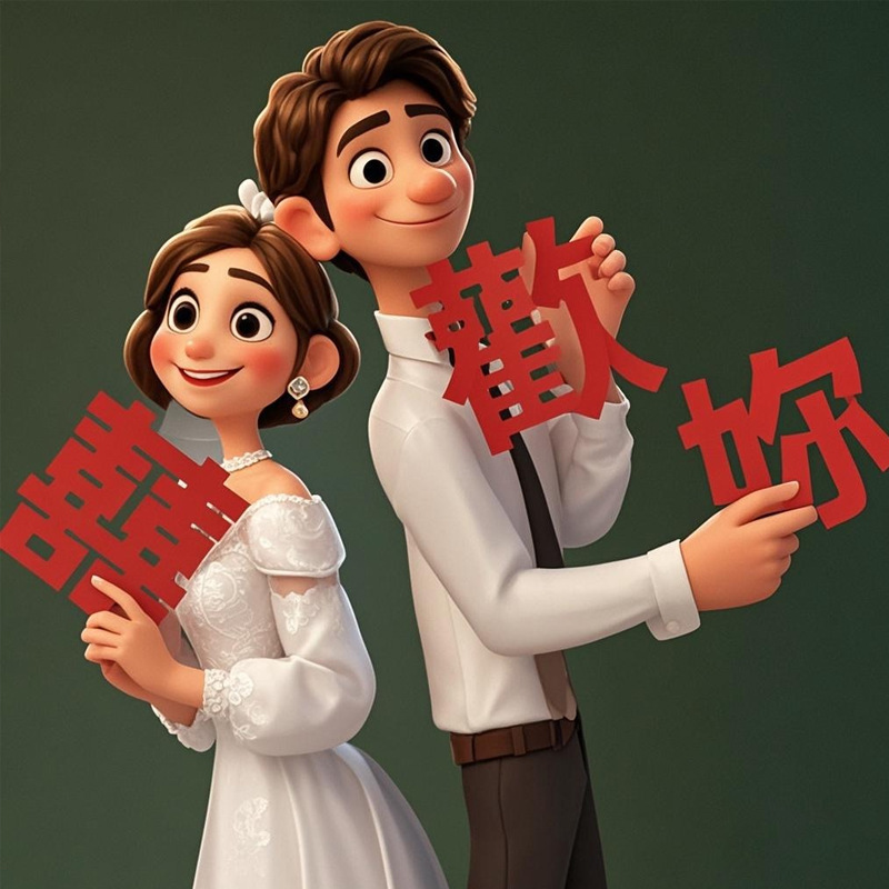 La boda china Xiuhe foto apoyos retro estilo chino Xi carácter como usted tela no tejida carta de mano al por mayor