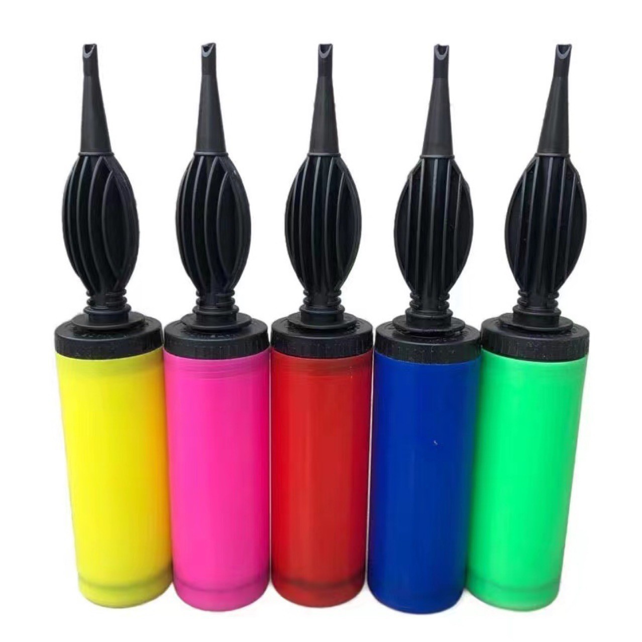 Plástico boca plana inflador manual mano inflador globo macaron inflador suministro directo de fábrica al por mayor