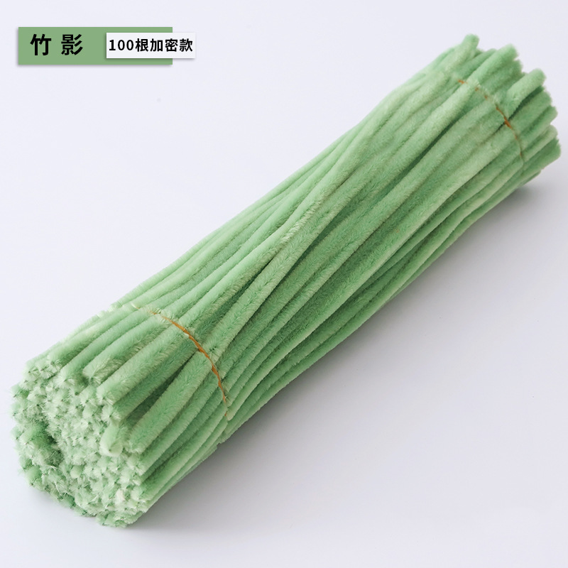 Macarón torsión varilla de cifrado ramo de terciopelo hecho a mano DIY material paquete de juguetes inteligentes fuegos artificiales raíz de pelo colorido