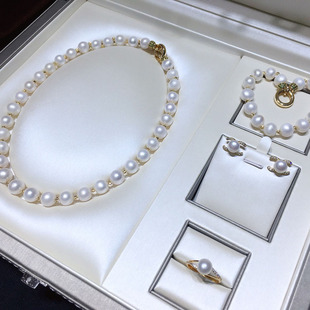 074 Live Supply Generation Natural Freshwater Pearl Necklace Women's All-match Set Wholesale Fashion Jewelry Gifts
