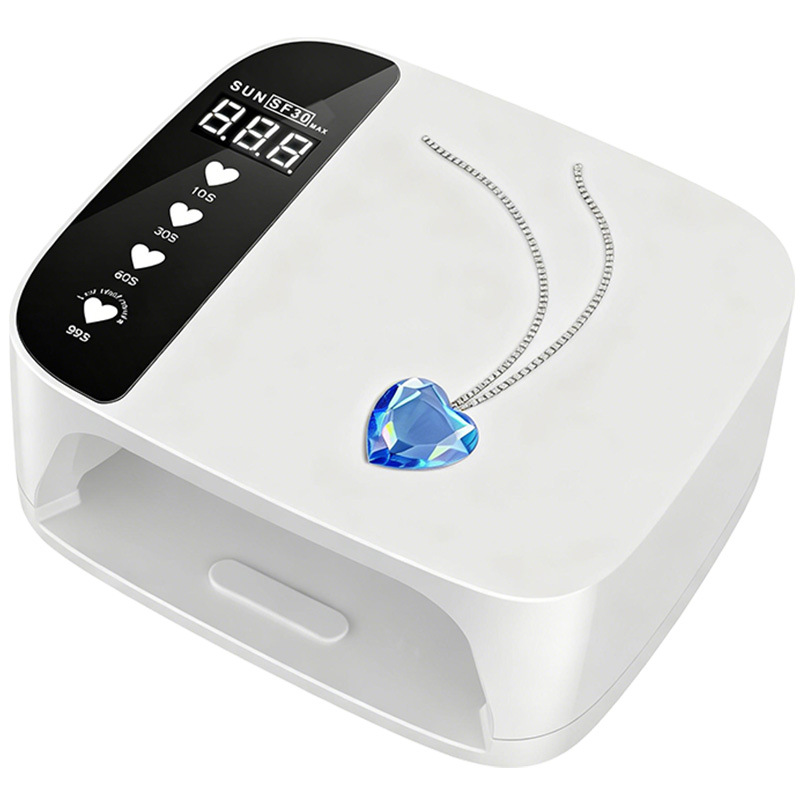 Lámpara de manicuras transfronteriza UV doble fuente de luz máquina de manicuras de alta potencia europea y americana con diamantes de almacenamiento de energía de manicuras luz de terapia de manicuras inducción inteligente