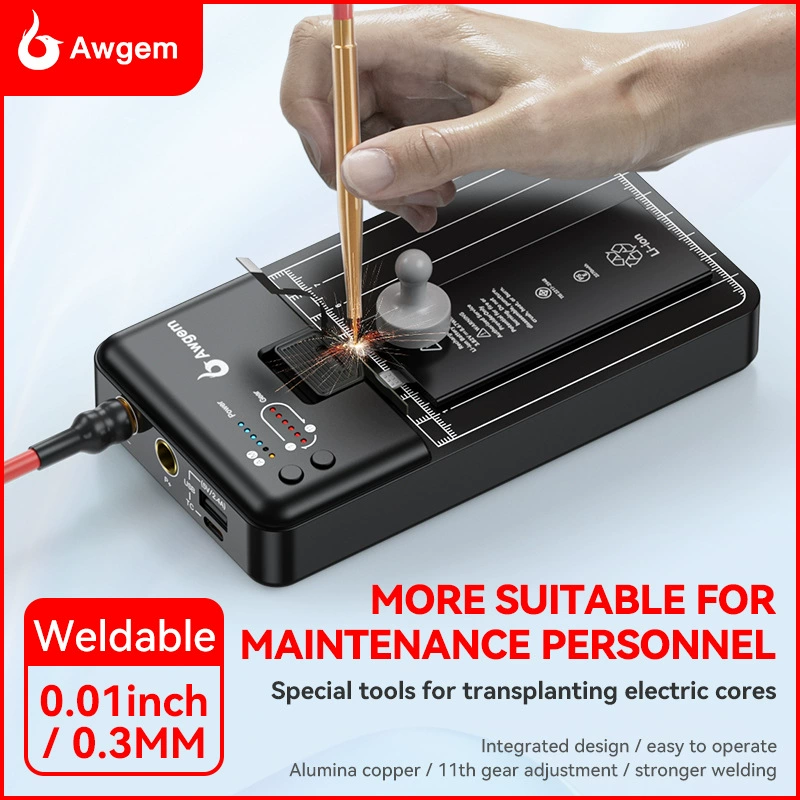 Aihuo Awgem аппарат для точечной сварки, пересадка аккумулятора, портативный аппарат для точечной сварки, стыковая сварка 18650, пересадка аккумулятора Apple