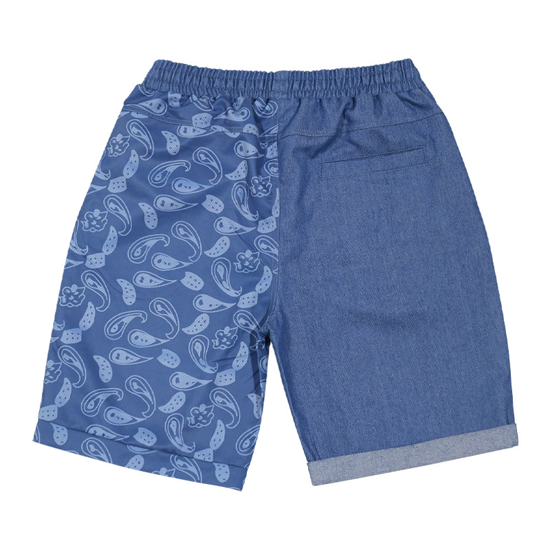 Summer New Casual Cashew Flower Men's Trendy Colored Simplified Shorts_mkmklike.com