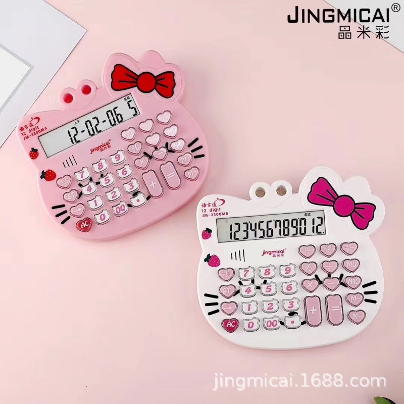 Cartoon voice calculator JM3300 large real life desktop calculator cat cartoon computer