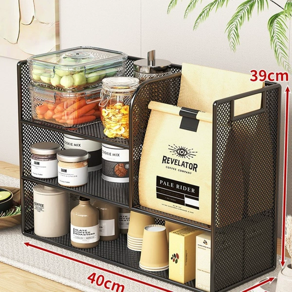 【Three-layer large size】Black frame grid model₲