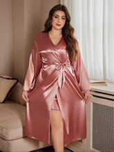 J 78340 Fashionable Large Size Women's Robe ����ӡ��ԡ��