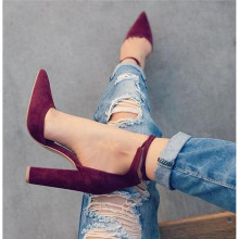 Women plus size 43 42 41 thick high heels shoes ladies߸Ь