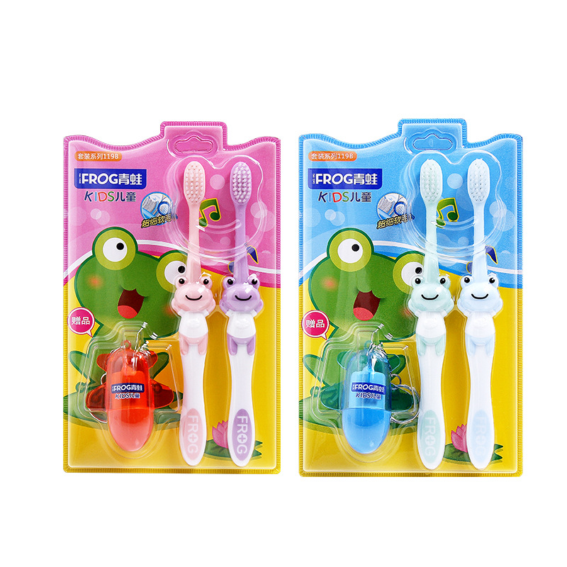 Cepillo de dientes Frog gama completa al por mayor cerdas suaves de cerdas medianas para eliminar el mal aliento, manchas de dientes, protección dental, encías amarillas, limpieza, blanqueamiento, limpieza profunda