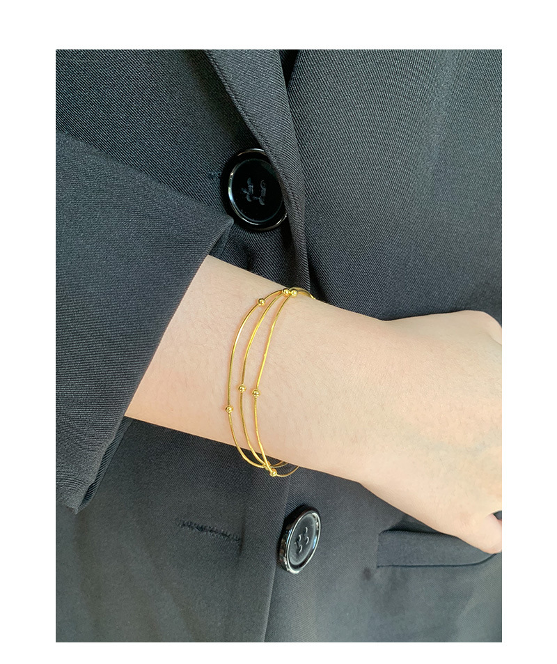 6g Weight 18K Gold Plated, White Gold Plated Plating Material Bracelets Classification 925 Sterling Silver Bracelets IG Style Basic