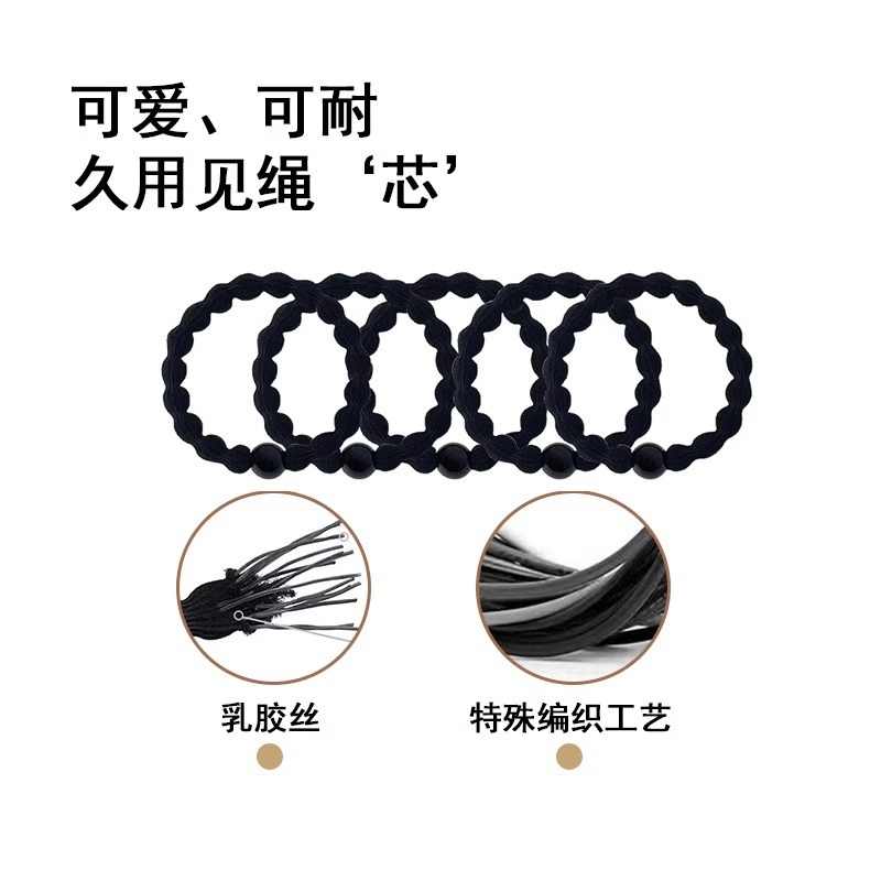 Elastic sports rostometer for gym, ponytail, durable hair rope, harmless hair accessory, no hair damage