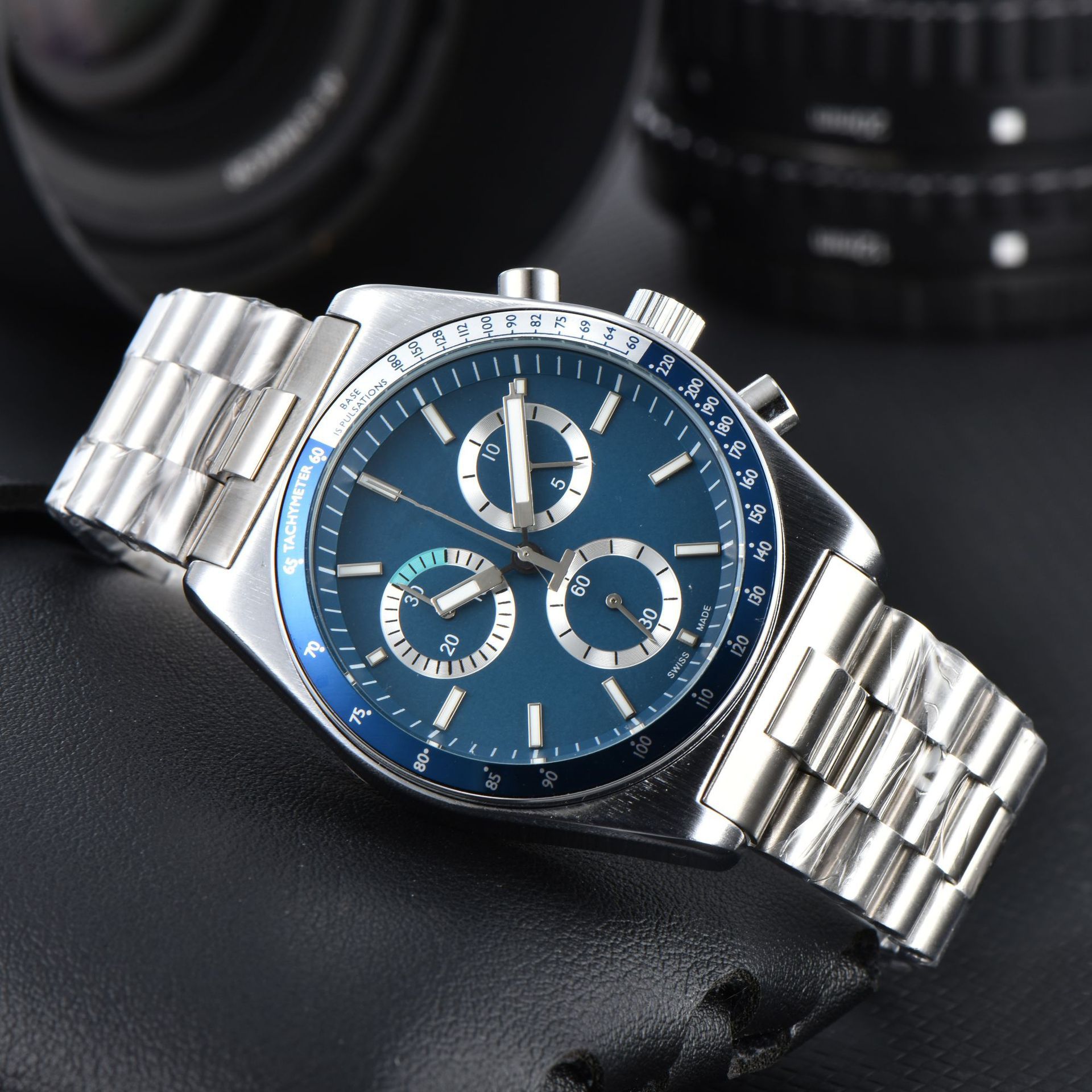 2024 Cross-Border Platform Aliexpress Luxury and Elegant 6-Pin Full-Function Steel Band Tianpai Quartz Watch Manufacturer