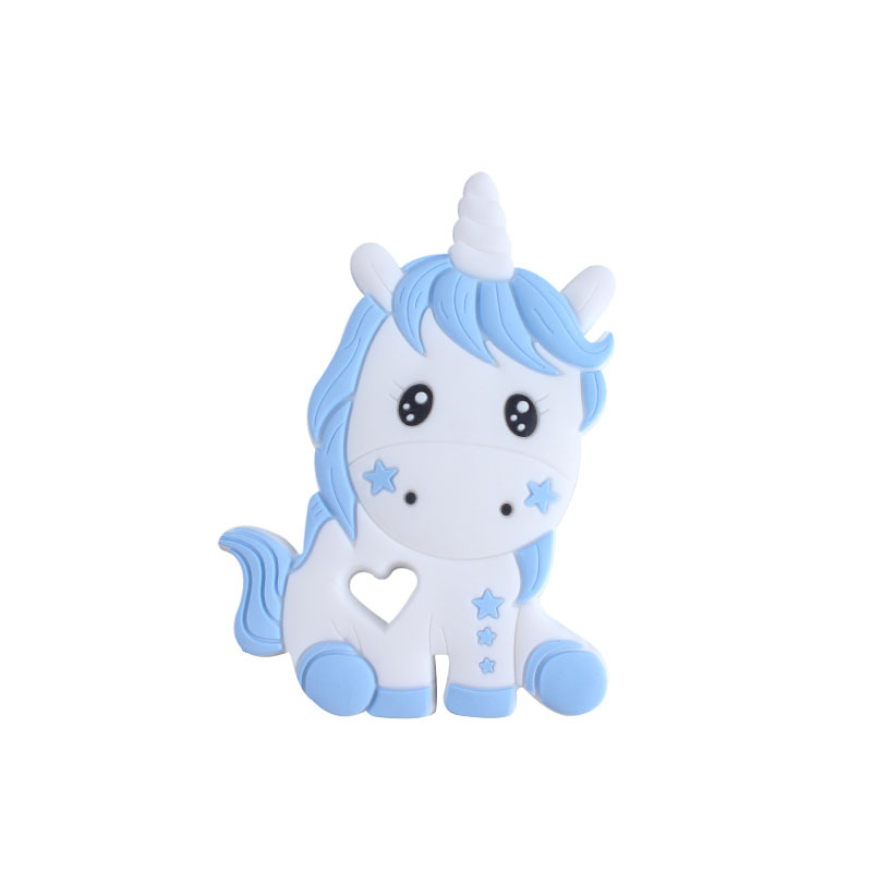 Hemu chupete clip unicornio juguete mordedor bebé nombre silicona corona chupete cadena bebé suministros
