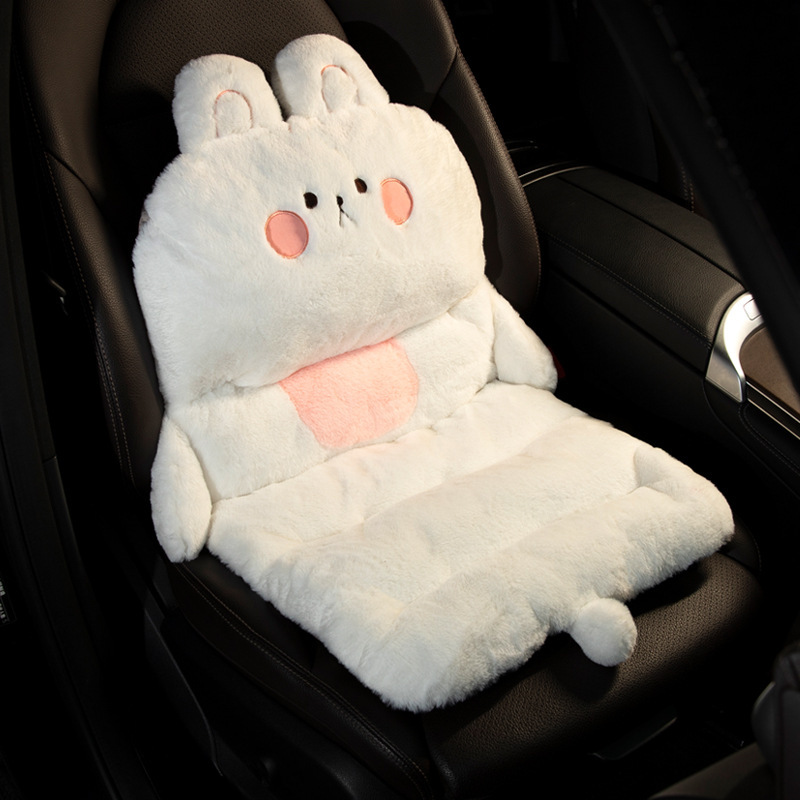 車のクッションの腰は一体式の腰をかばって背もたれの冬のかわいいアニメのぬいぐるみの車内のシートの保温が高くなります。|undefined
