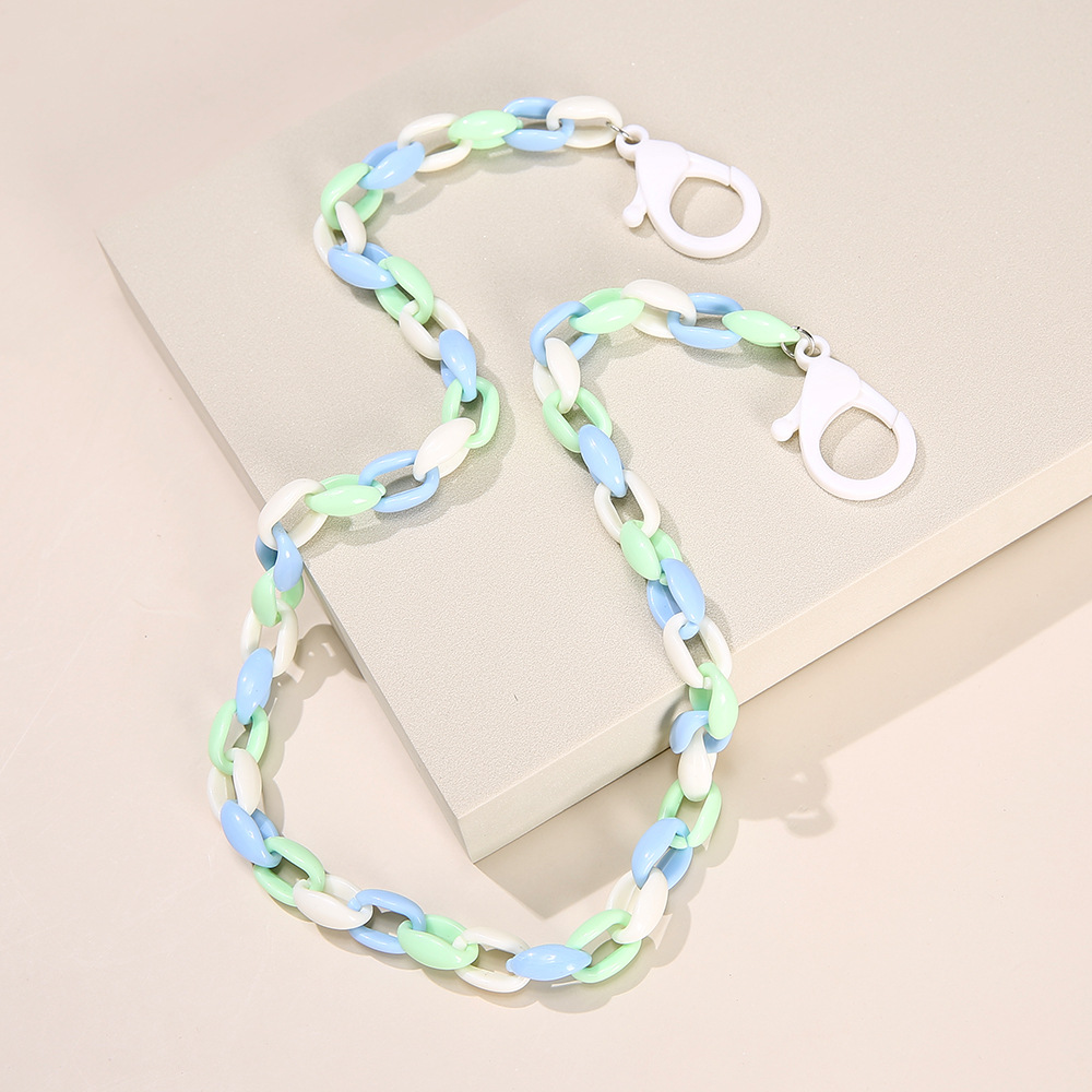 New Cartoon Childrens Mask Chain Extension Chain European and American Export DIY Candy Color Twist Mask Eyeglasses Chain Lanyardpicture8
