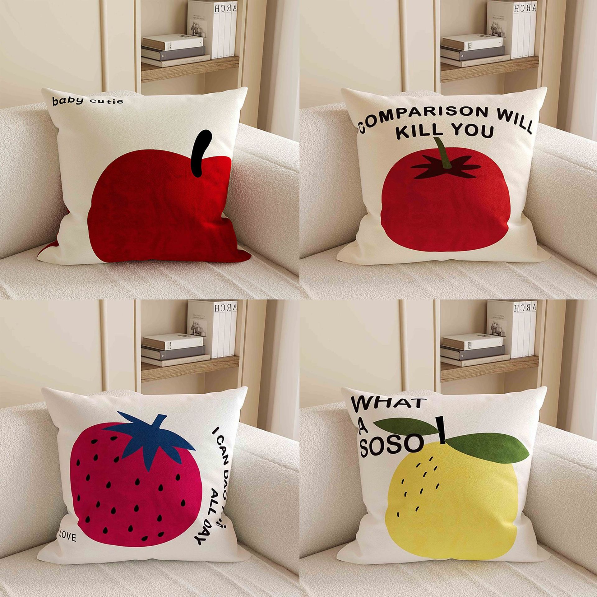 2025 nueva sala de estar sofá almohada cintura almohada con núcleo de dibujos animados todo-fósforo dormitorio atmósfera de la cama cojín del respaldo