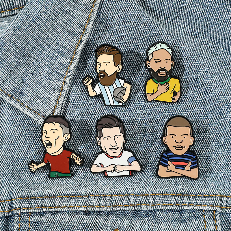 Football World Cup Manchester United Series Brooch Cartoon Stars Around Clothes Metal Badge Backpack Clothes Accessories Football World Cup Manchester United Series Brooch Cartoon Stars Around Clothes Metal Badge Backpack Clothes Accessories