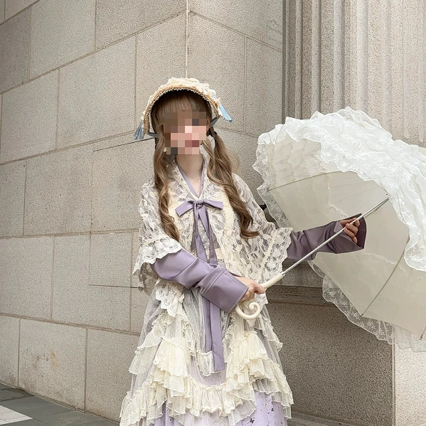 Hanyang эклектичный Hanfu осень-зима ежедневный фиолетовый костюм