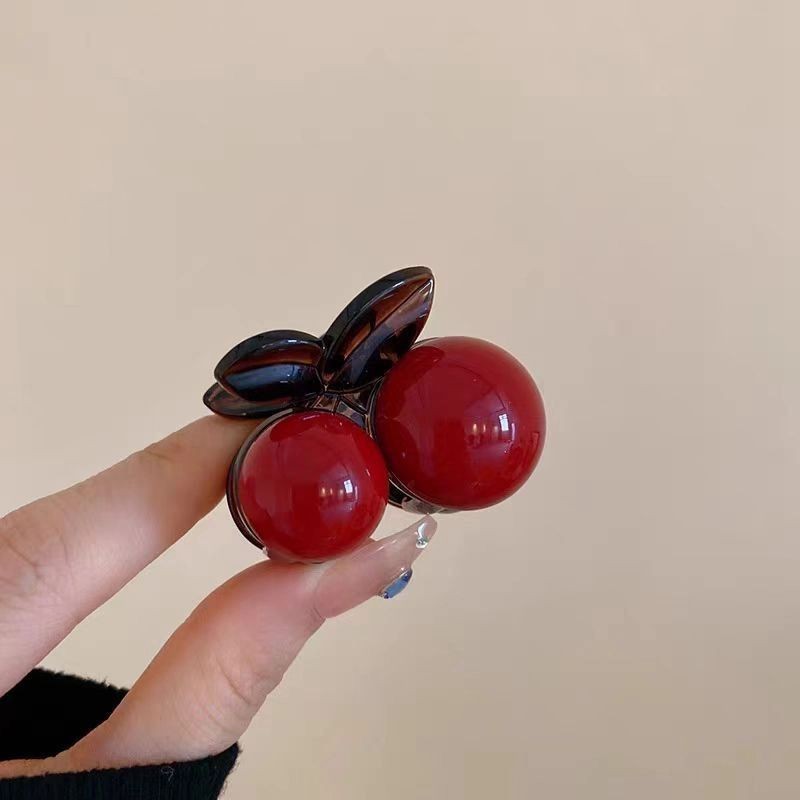 Ancora fermaglio a forma di ciliegia per capelli accessorio donna_voghion.com