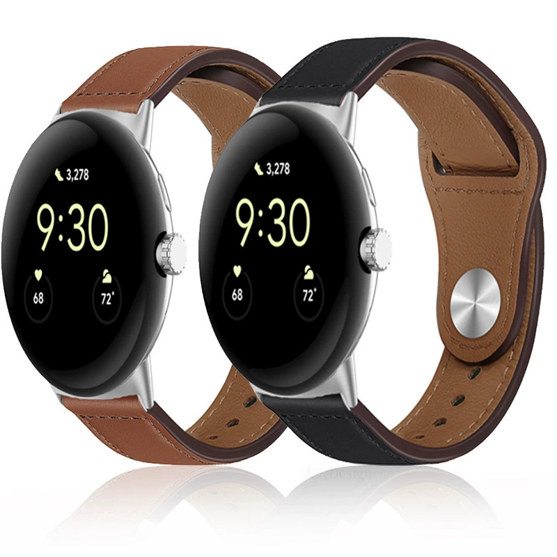Подходит для ремешка Google Watch Pixel Watch4 PU кожа ремешок Pixel3 представитель кожаный мягкий кожаный стильный сменный ремешок
