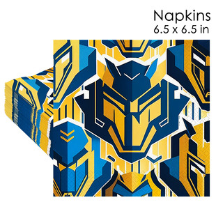 New in stock Transformers Theme Party Supplies Colorful Printed Transformers Disposable Party Napkins