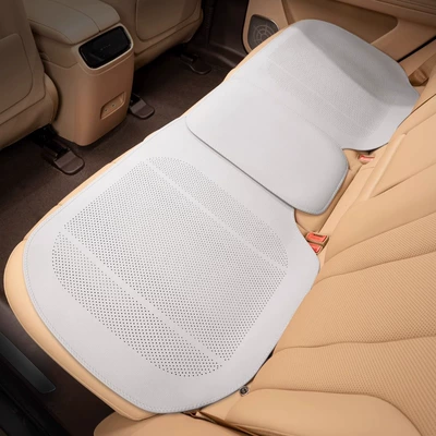 Seat cushion, seat cover Cool Single-Piece Main Driver's Seat Cover - off-white-punched-breathable-fully-edged-rear-seat-cushion