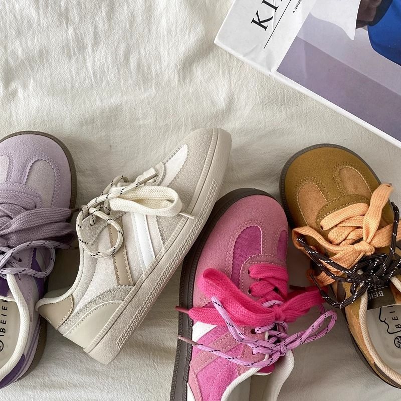 Nicho púrpura sentido de diseño zapatos de entrenamiento para mujeres 2025 estudiantes feos zapatos de skate de moda zapatos deportivos casuales