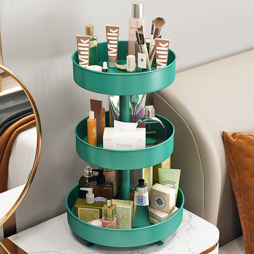 Kitchen rack spice rack household spice storage box multi-functional 360-degree rotating floor-standing storage rack