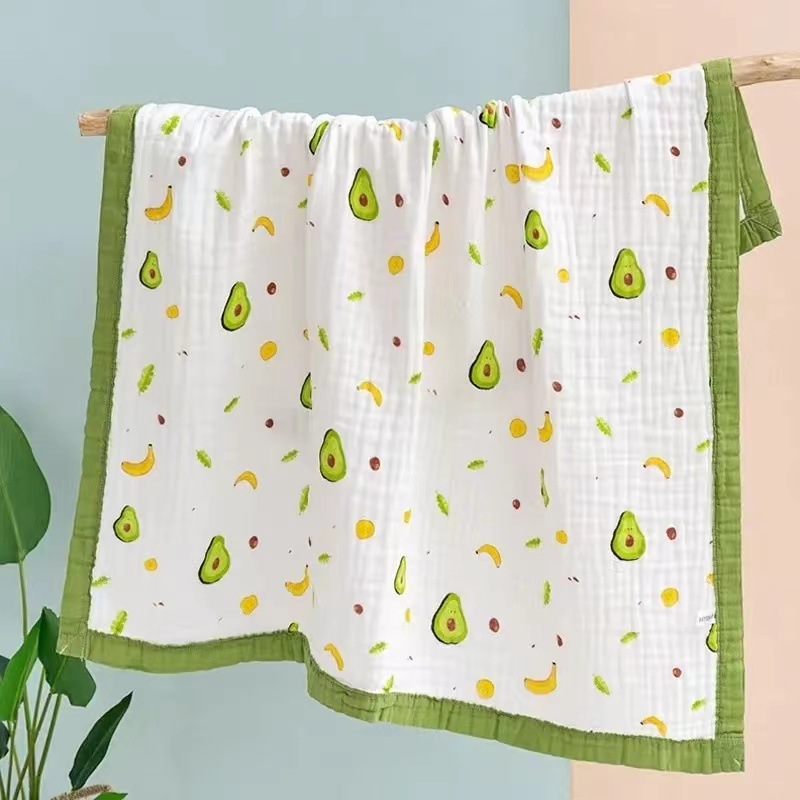Baby Bath Towel Children Cotton Gauze Bath Towel Blanket Super Soft Absorbent Bath Blanket for Newborns and Babies Four Seasons
