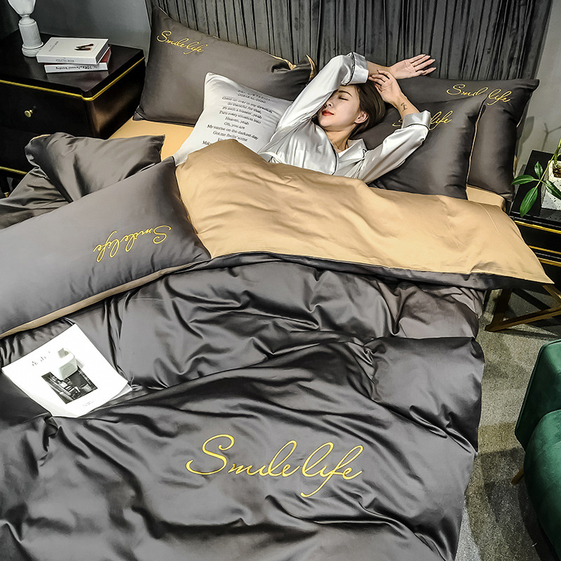 Bedding Set for Home Use in the Bedroom, Seven or Eight Pieces, Including Duvet Cover, Sheets, Pillows, Quilt, Complete Set, Bedding, Fitted Sheet