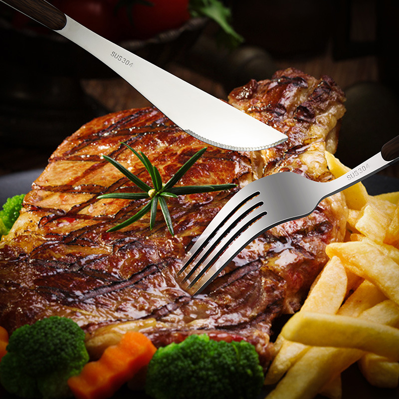 Edelstol Besteckset Mat Holzoptik Grëff 5-stéck_voghion.com