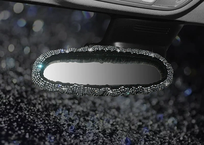 shoulder cover universal, Sürətlər qutusu və əl tormozu başlıqları - white-diamond-gypsophila-rearview-mirror-sleeve