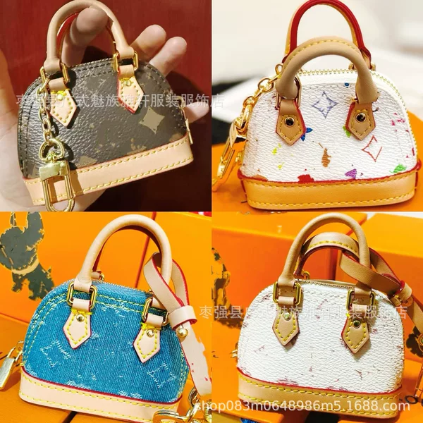 Trendy Brand Mini Shell Earphone Case Handbag Pendant High-Quality Coin Purse Key Holder Exquisite Birthday Gift