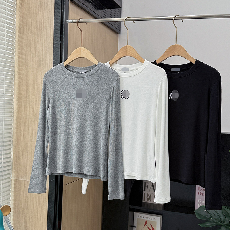 Qadın üçün uzunqol riban köynək, pambıq slim fit