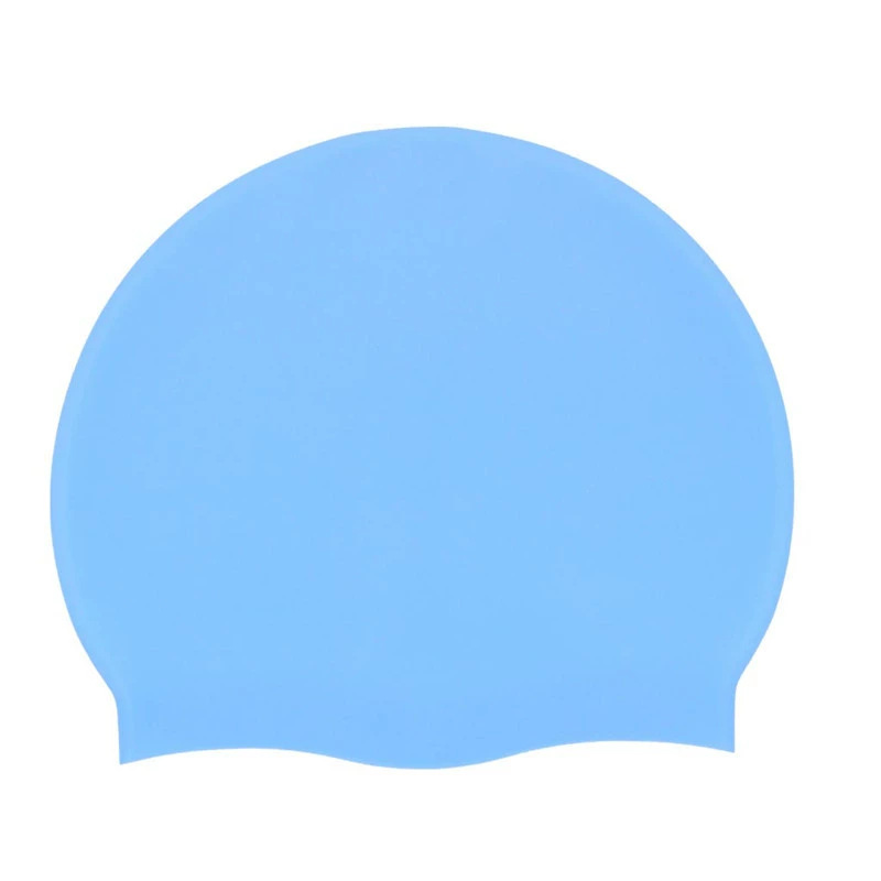 Sombrero de natación de silicona impermeable unisex cómodo moda grande sombrero de natación de entrenamiento para el cabello largo protector de orejas sin estrangulamiento impresión de seda