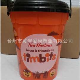 【美国热销】厂家专业生产食品级精美鬼节桶带盖子