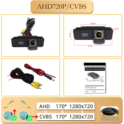 rear view car camera – Vehicle camera - volkswagen-magotan-integrated-ahd720pcvbs-dual-control-function-gold-lens